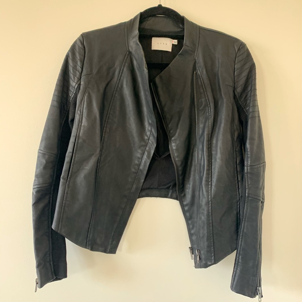 Lush faux leather jacket